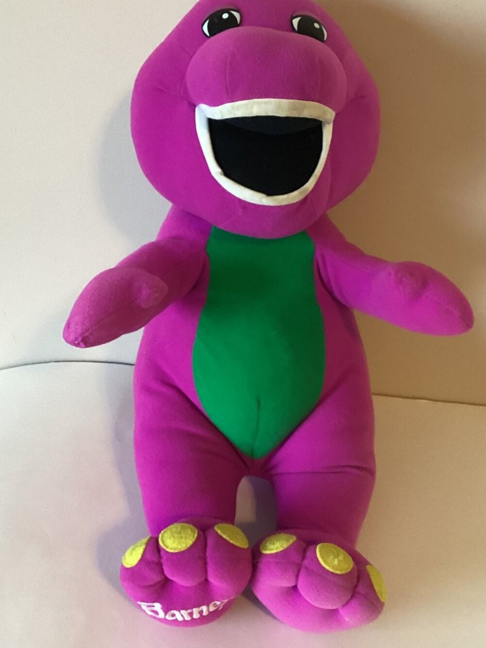 Playskool Talking Barney Soft Toy Dinosaur Kids Purple Doll
